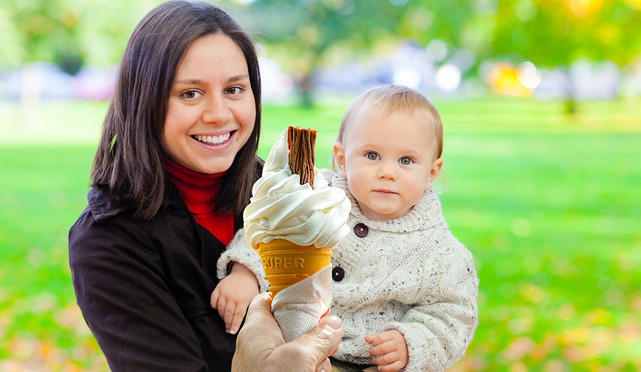 Мороженое мама счастье